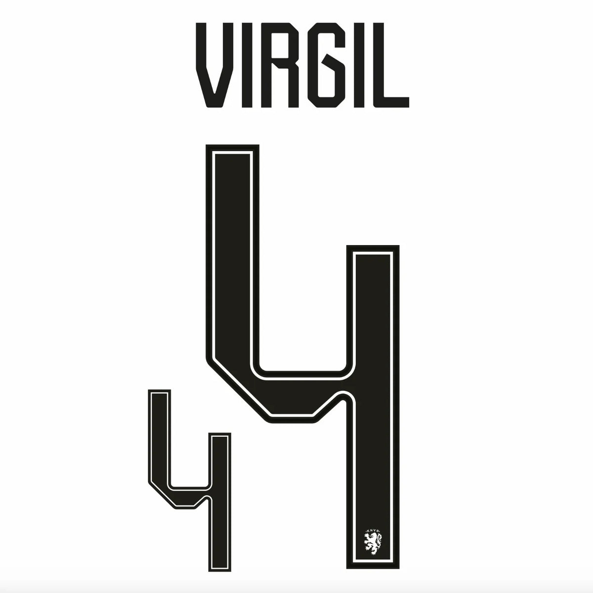 Netherlands 2026- Away VIRGIL #4 Official Name Set.