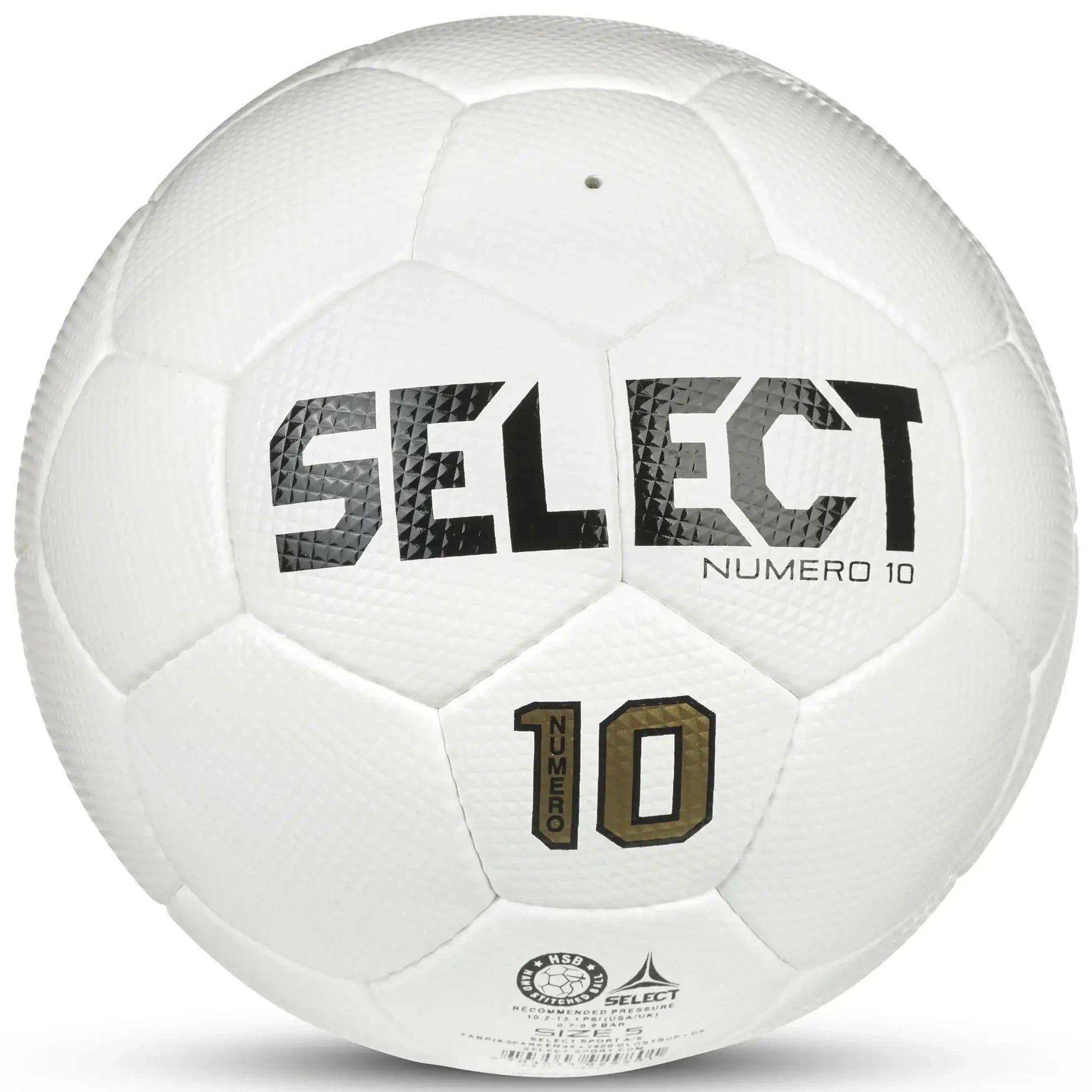Select v25 Numero 10 NFHS Fifa Basic Soccer Ball - White (Front)