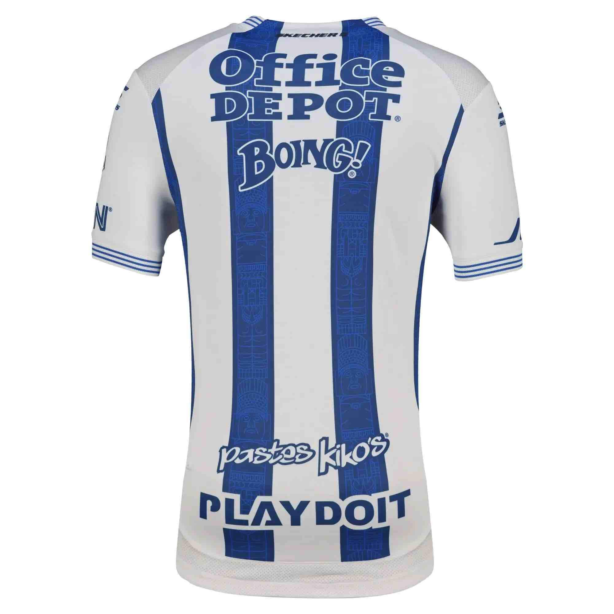 Skechers 2026-27 Pachuca Men's Authentic Home Soccer Jersey (Back)