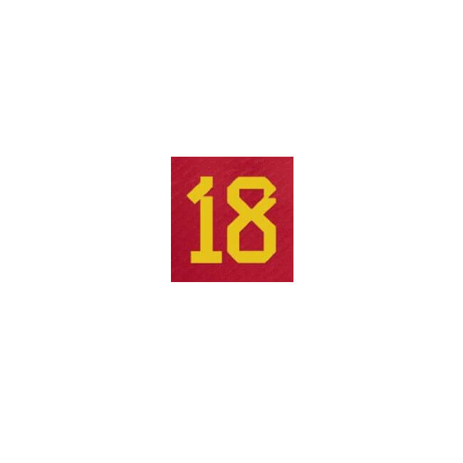 Spain 2022-23 Home J. Alba #18 Jersey Name Set (Front)