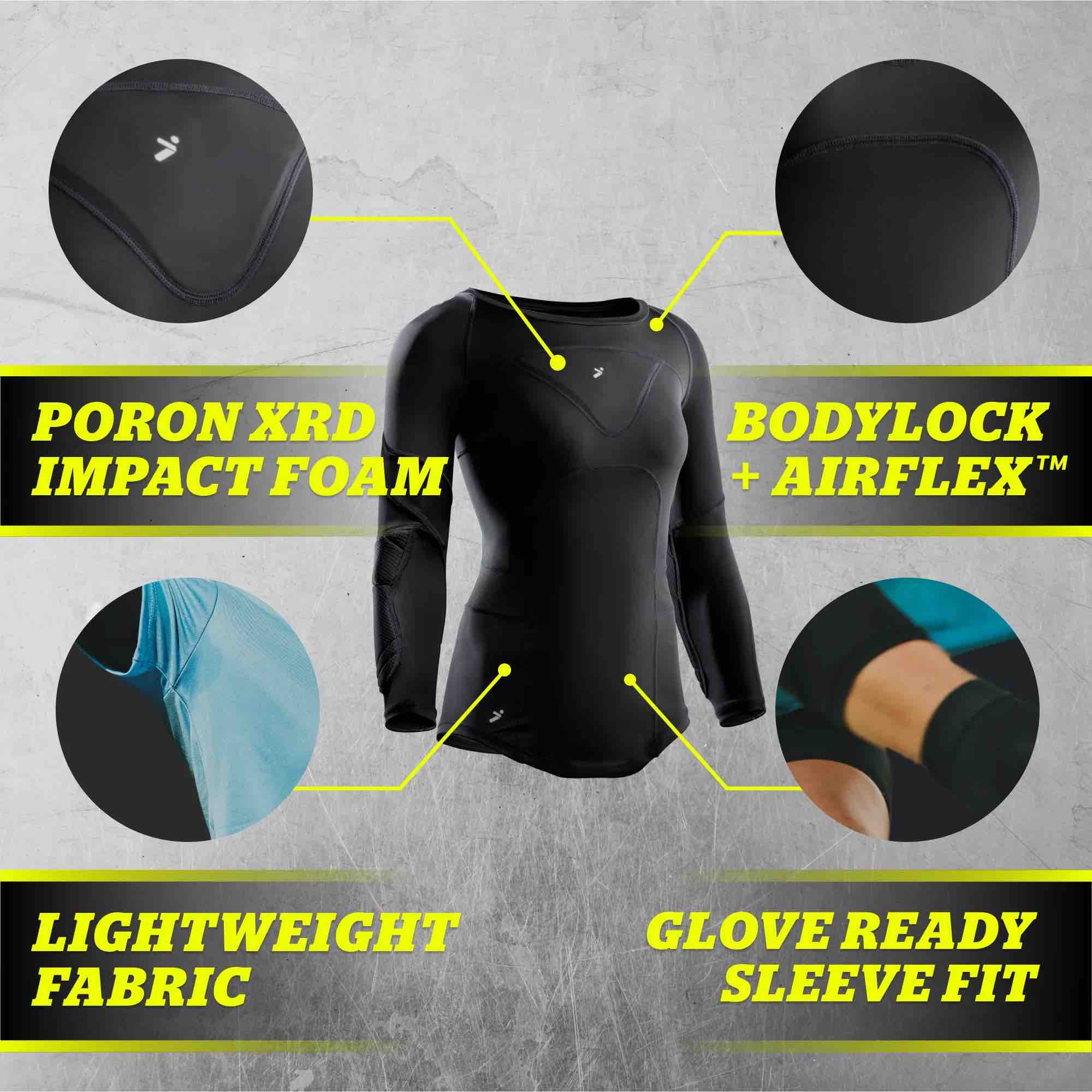Storelli Women's BodyShield Goalkeeper 3/4 Undershirt (Features 6)