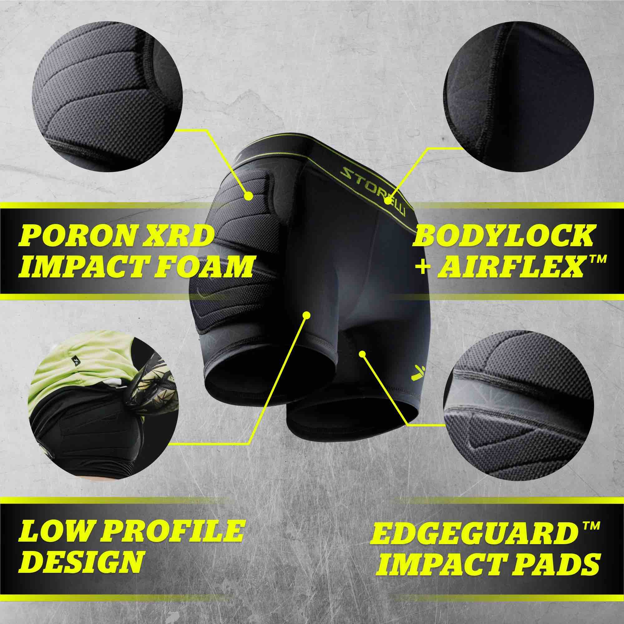 Storelli Women's BodyShield Impact Sliders (Features 6)