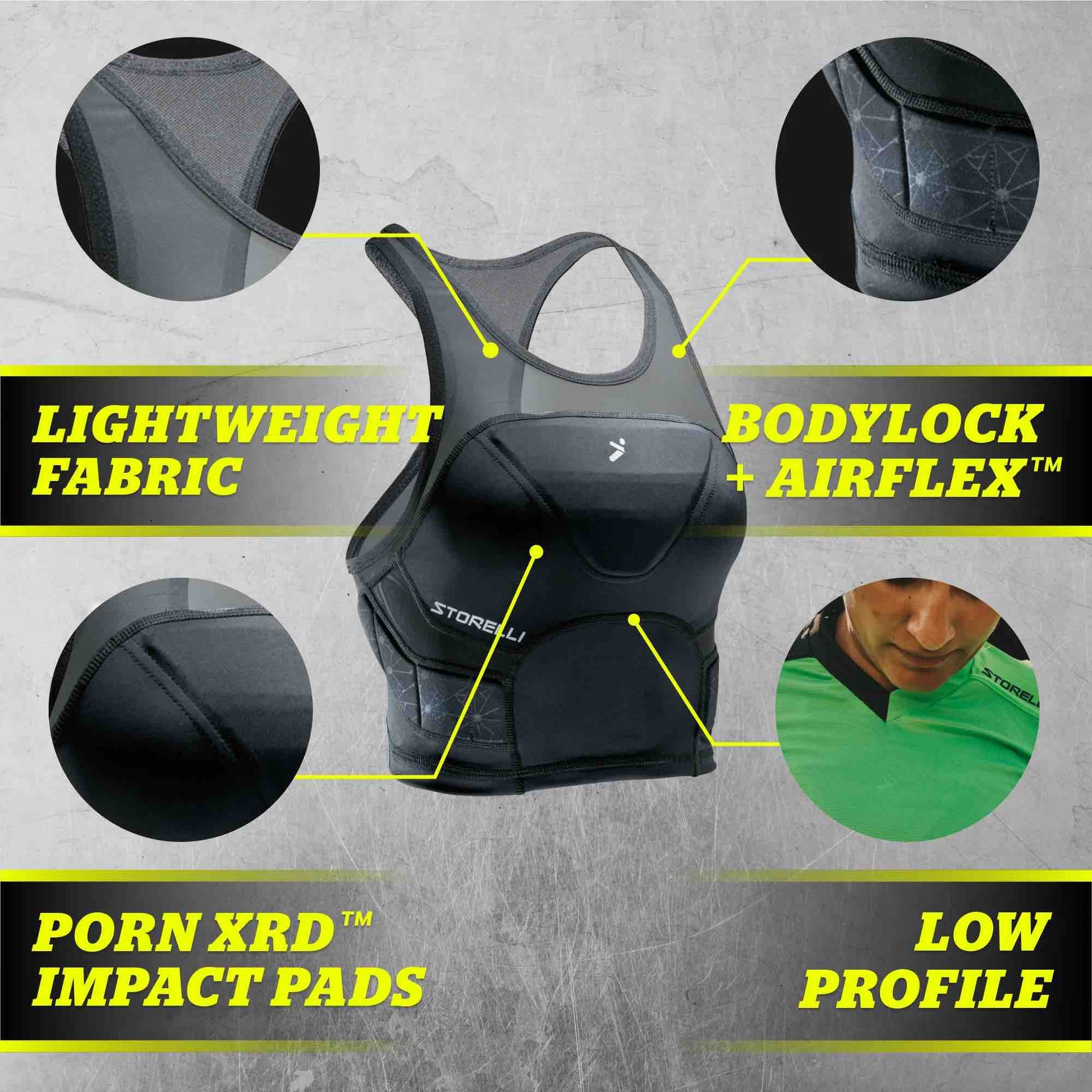 Storelli Women's Bodyshield Crop Top White (Features 6)