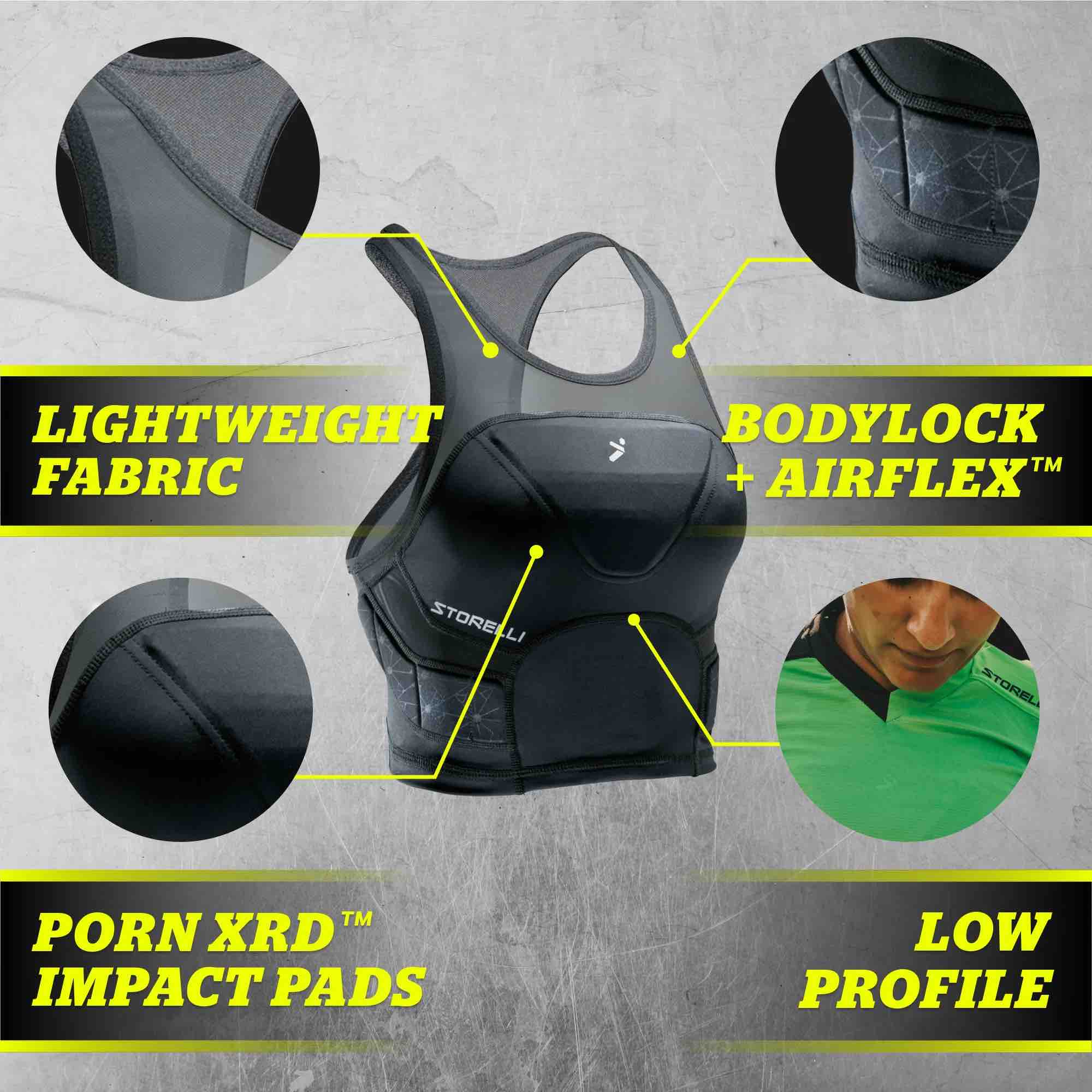 Storelli Women's Bodyshield Crop Top White (Features 6)