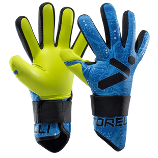 Storelli Youth Gladiator Challenger FS Goalkeeper Gloves Blue Circuit (Pair)
