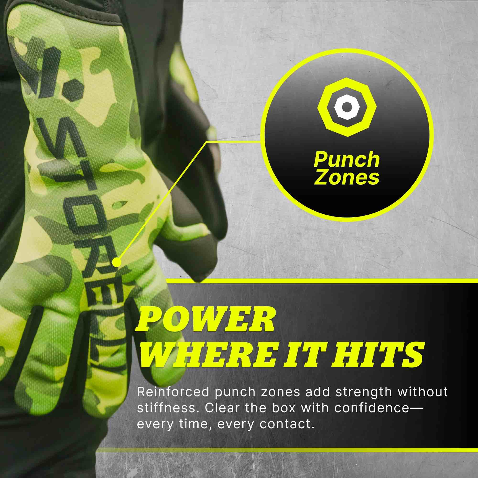 Storelli Youth Gladiator Challenger FS Goalkeeper Gloves (Features 2)
