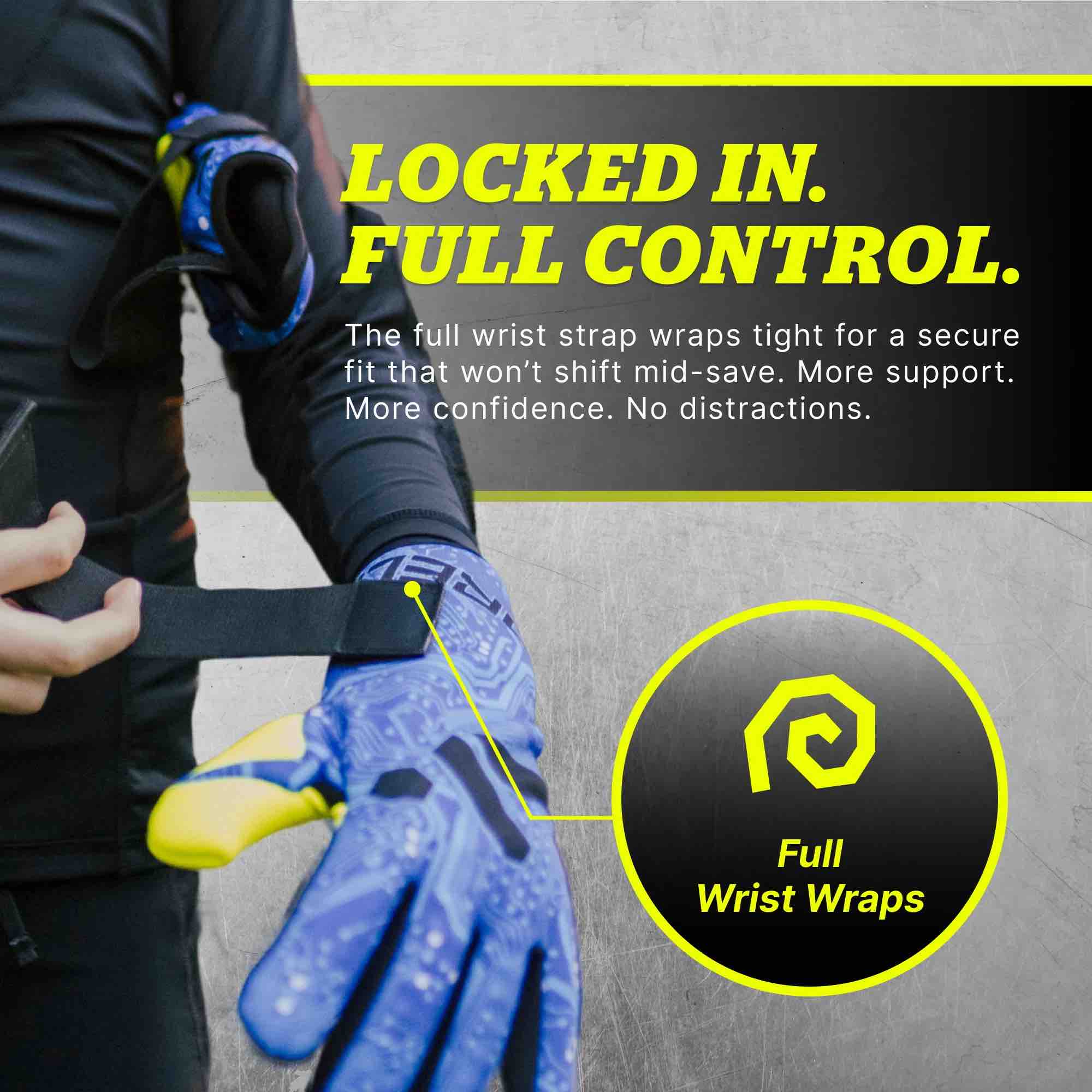 Storelli Youth Gladiator Challenger FS Goalkeeper Gloves (Features 5)