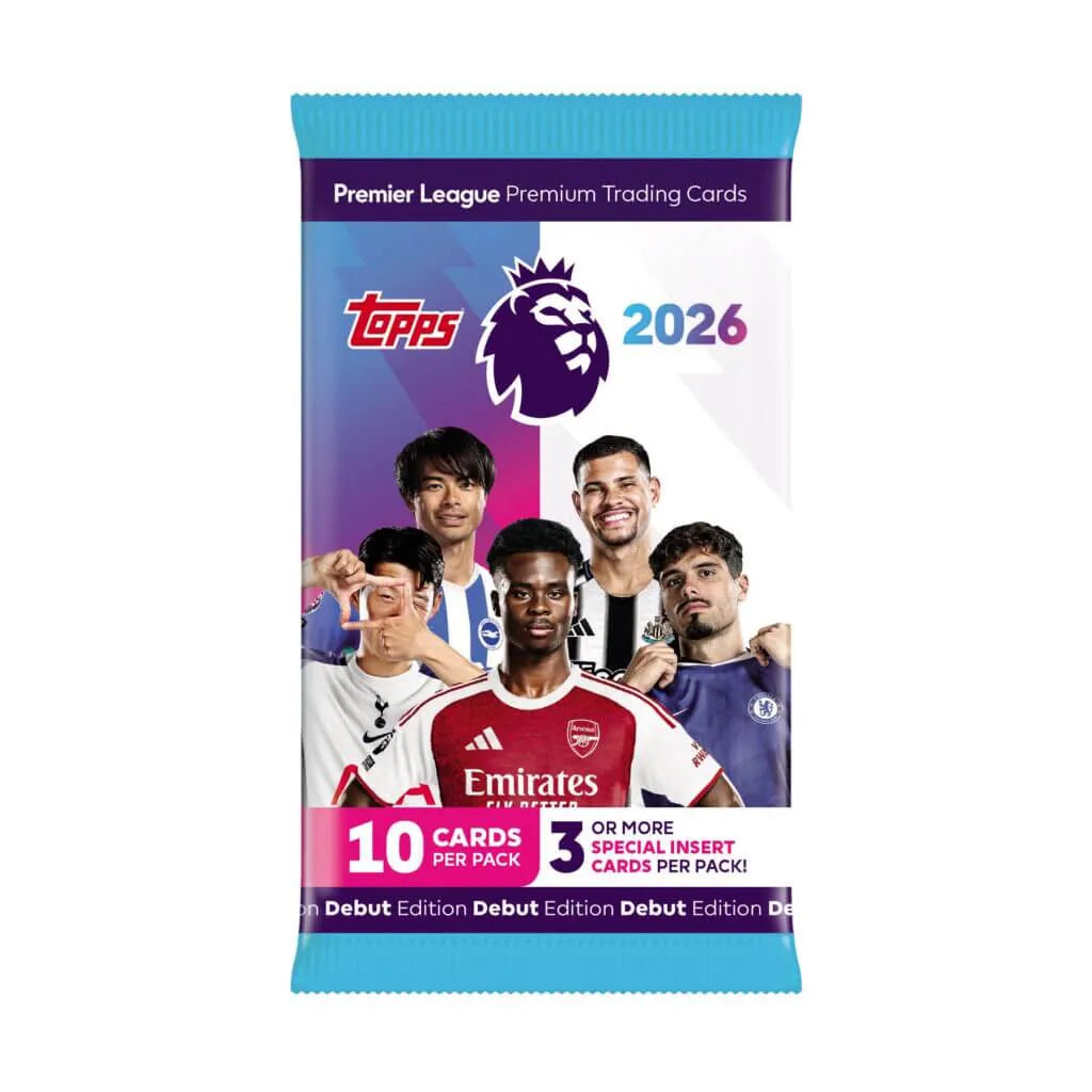 Topps 2025-26 Premier League Debut Edition Cards - Mega Multipack (40 Cards + 3 LE) (Pack)