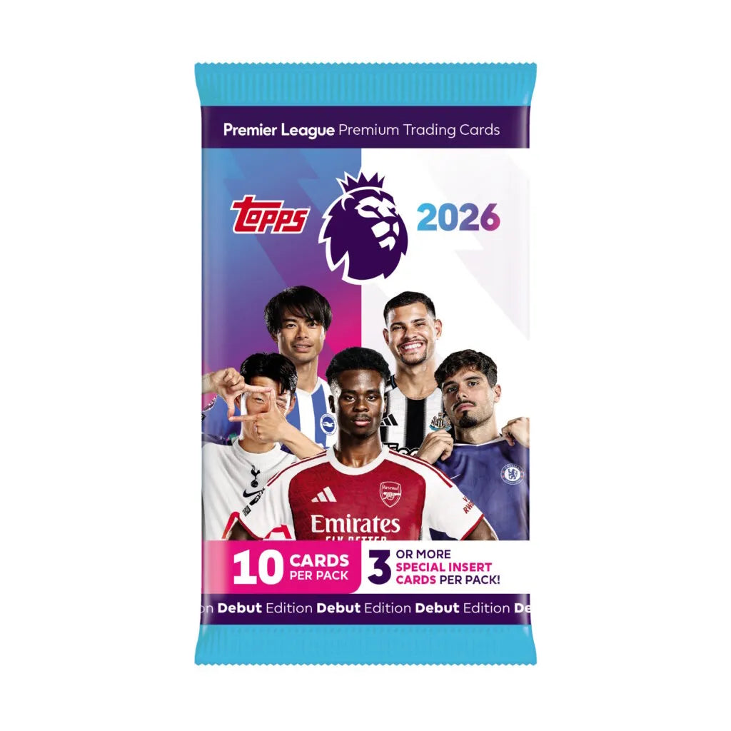 Topps 2025-26 Premier League Debut Edition Cards PACK (10 Cards Each) (Pack)