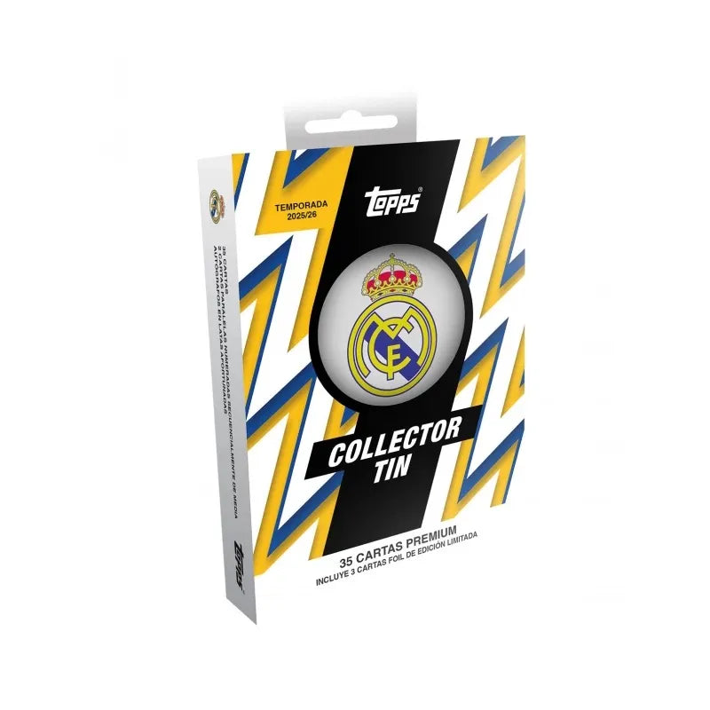 Topps 2025-26 Real Madrid Collector's Tin Set (35 Cards) (Box)