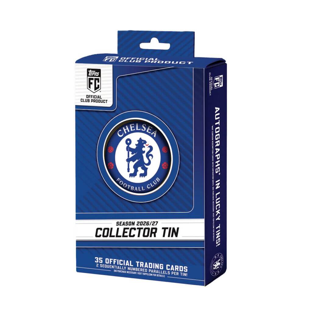 Topps 2026-27 Chelsea Collector Tin Set (35 Cards) (Front)