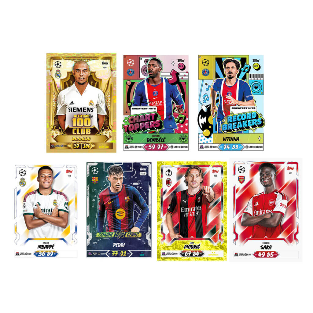 Topps 2026-27 Match Attax UEFA Club Competitions Cards Starter Pack (Album + 27 Cards) (Cards)