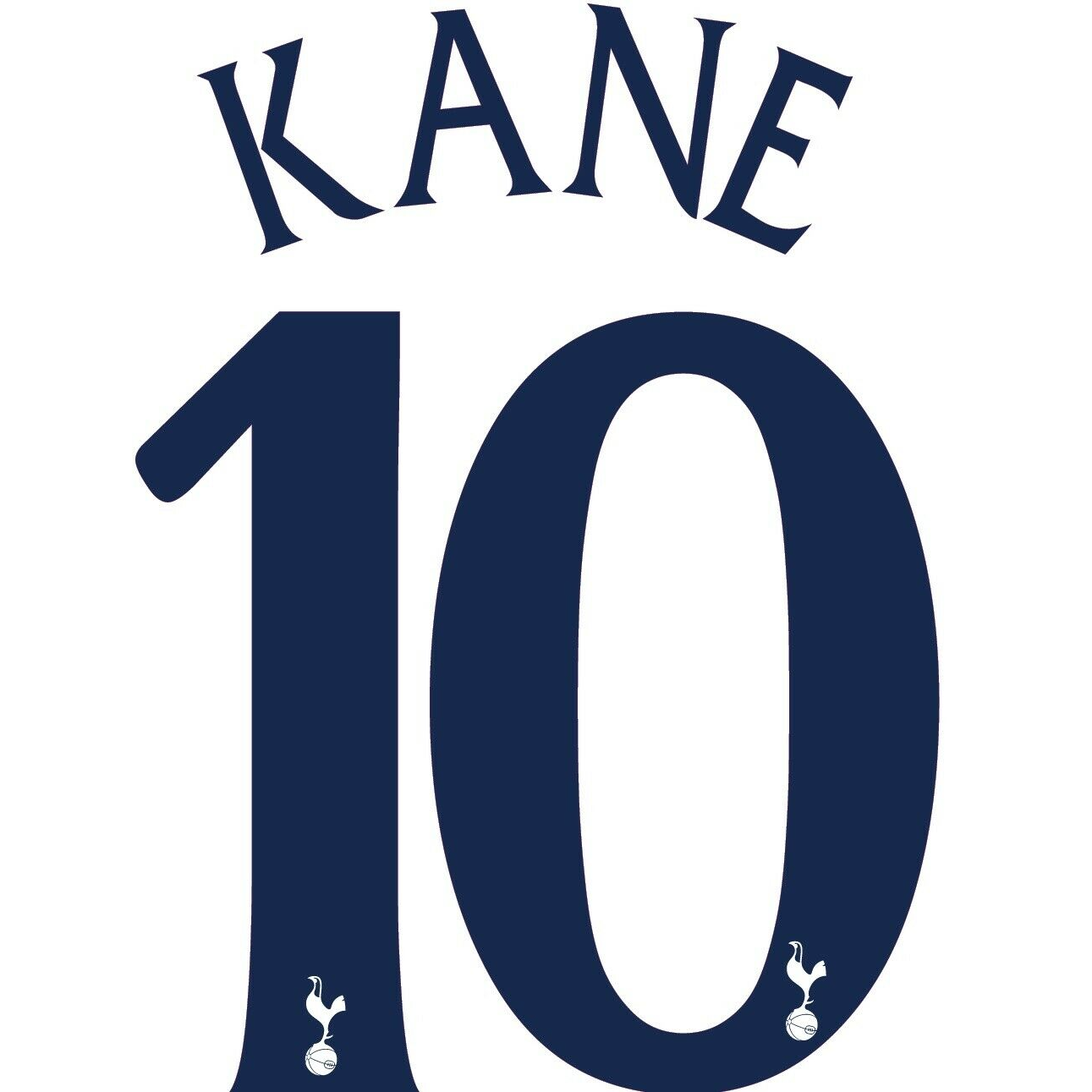Tottenham 2019/22 Home Kane #10 Jersey Name Set