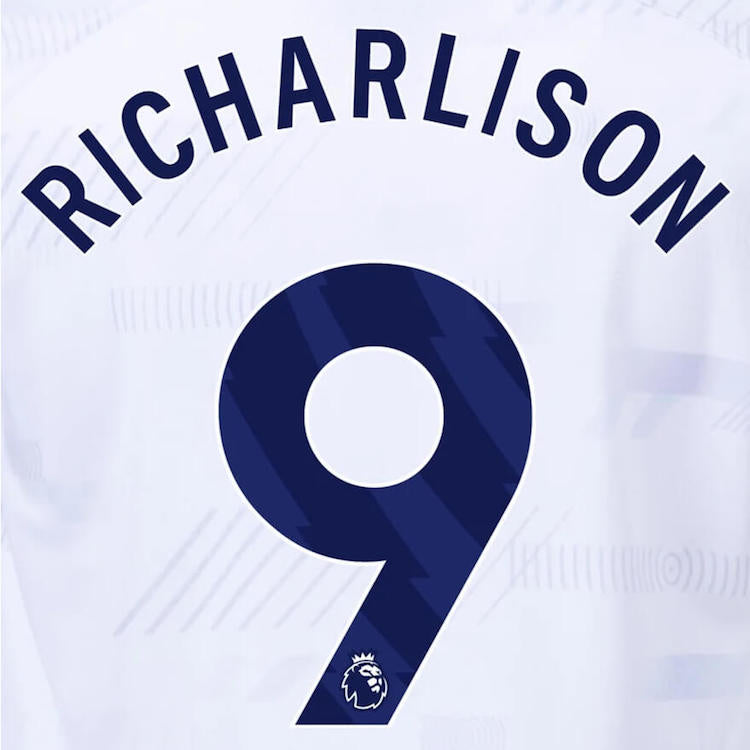 Tottenham 2022 23 Home Richarlison #9 Jersey Name Set Navy (Back)