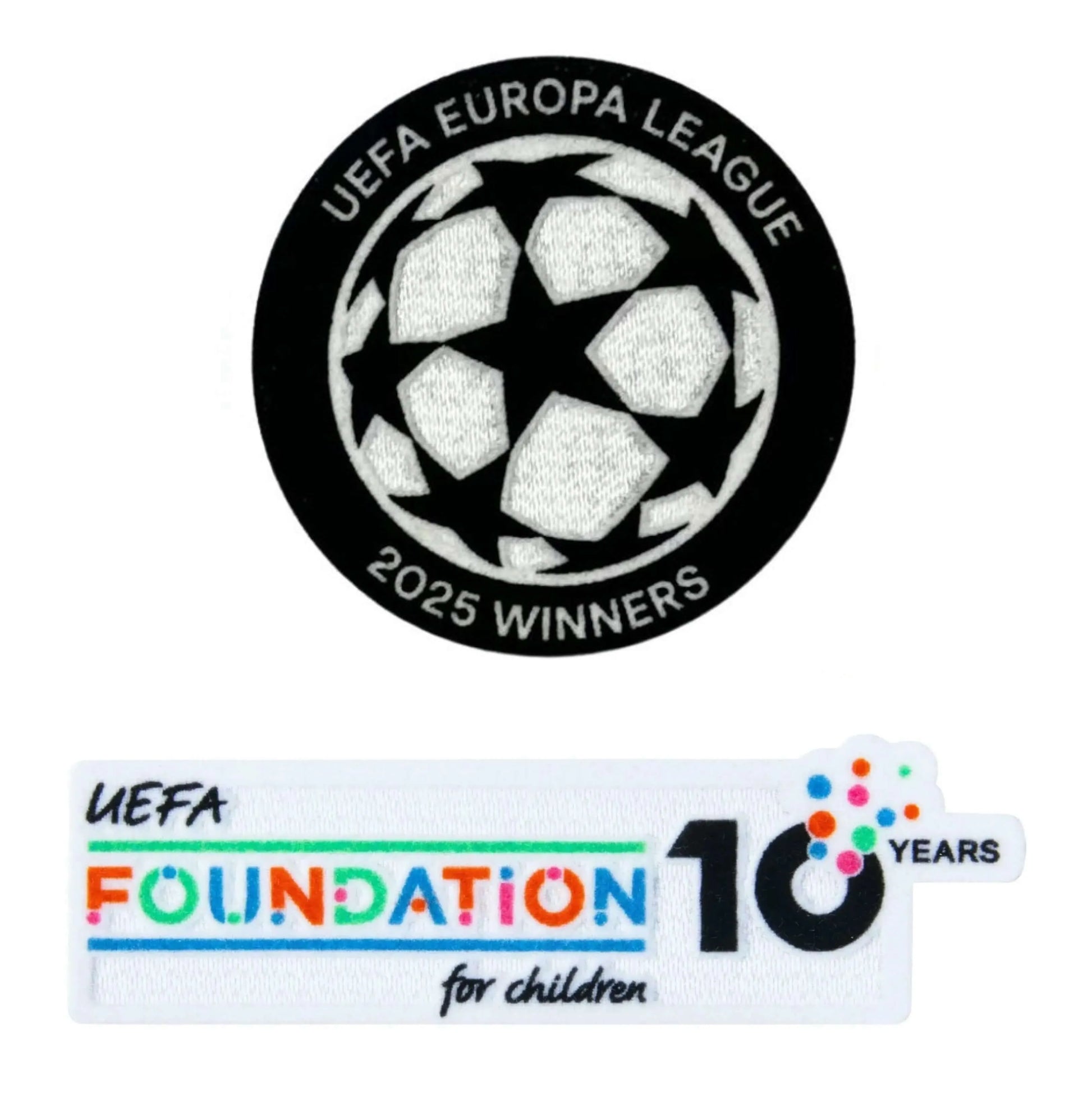 Tottenham 2025-26 Starball Europa League Winners (2025) + 10th Anniversary UEFA Foundation (Front)