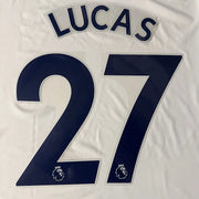 Tottenham 2019/22 Home Lucas #27 Jersey Name Set