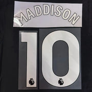 Tottenham 2023-Away Maddison #10 Jersey Name Set-White