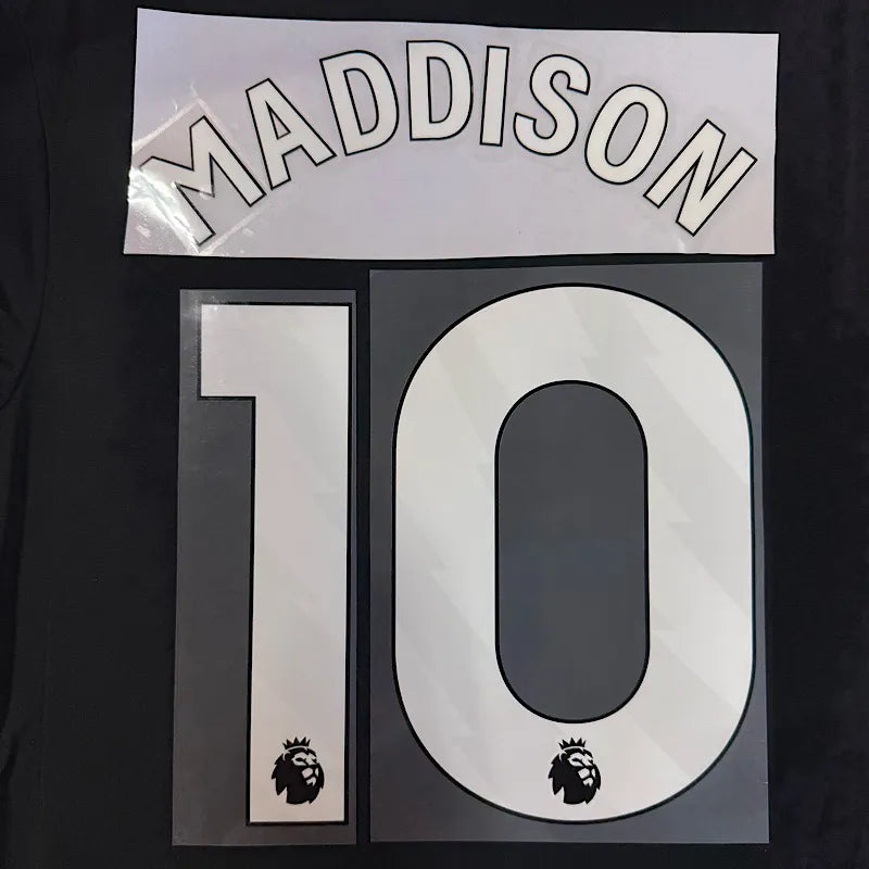 Tottenham 2023-Away Maddison #10 Jersey Name Set-White
