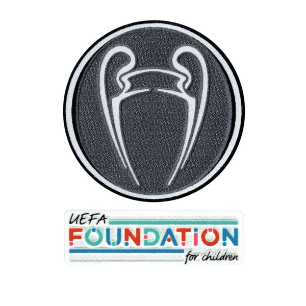 UEFA 2023 Manchester City Champion League Trophy Patch Set (Foundation Patch Included)
