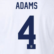 USA 2024/25 Home Adams #4 Youth Jersey Name Set