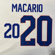 USA 2025 HOME Women's MACARIO Official Name Set 8"