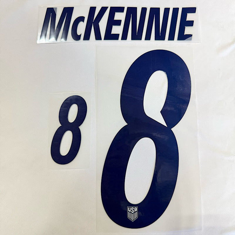 USMNT 2026- Home McKENNIE #8 Official Name Set
