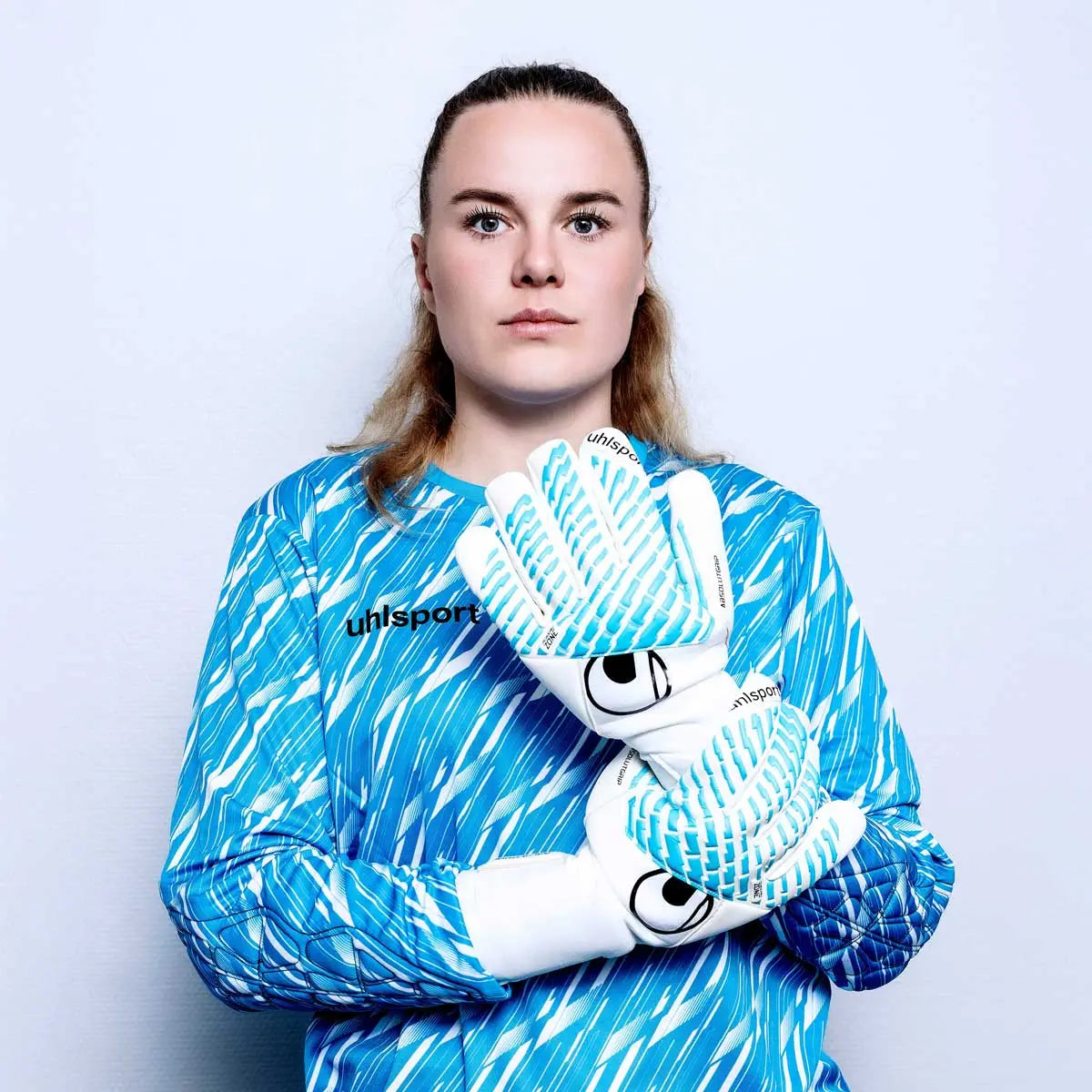 Uhlsport Cybertec Ultragrip HN Goalkeeper Gloves (Model 4)