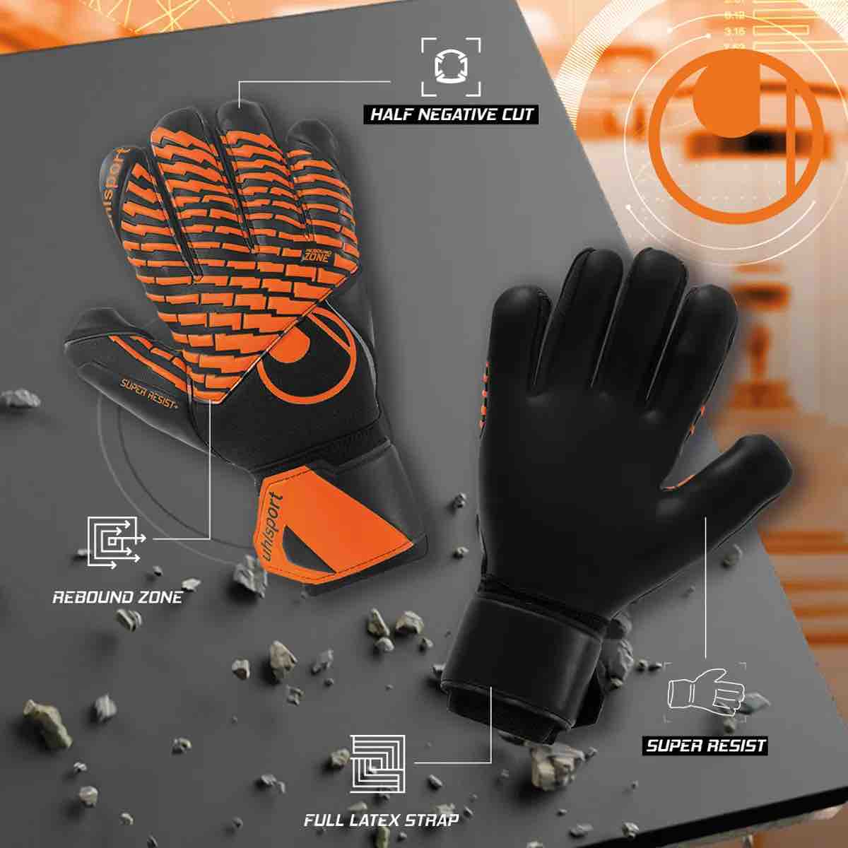 Uhlsport Super Resist+ HN Goalkeeper Gloves (Features)
