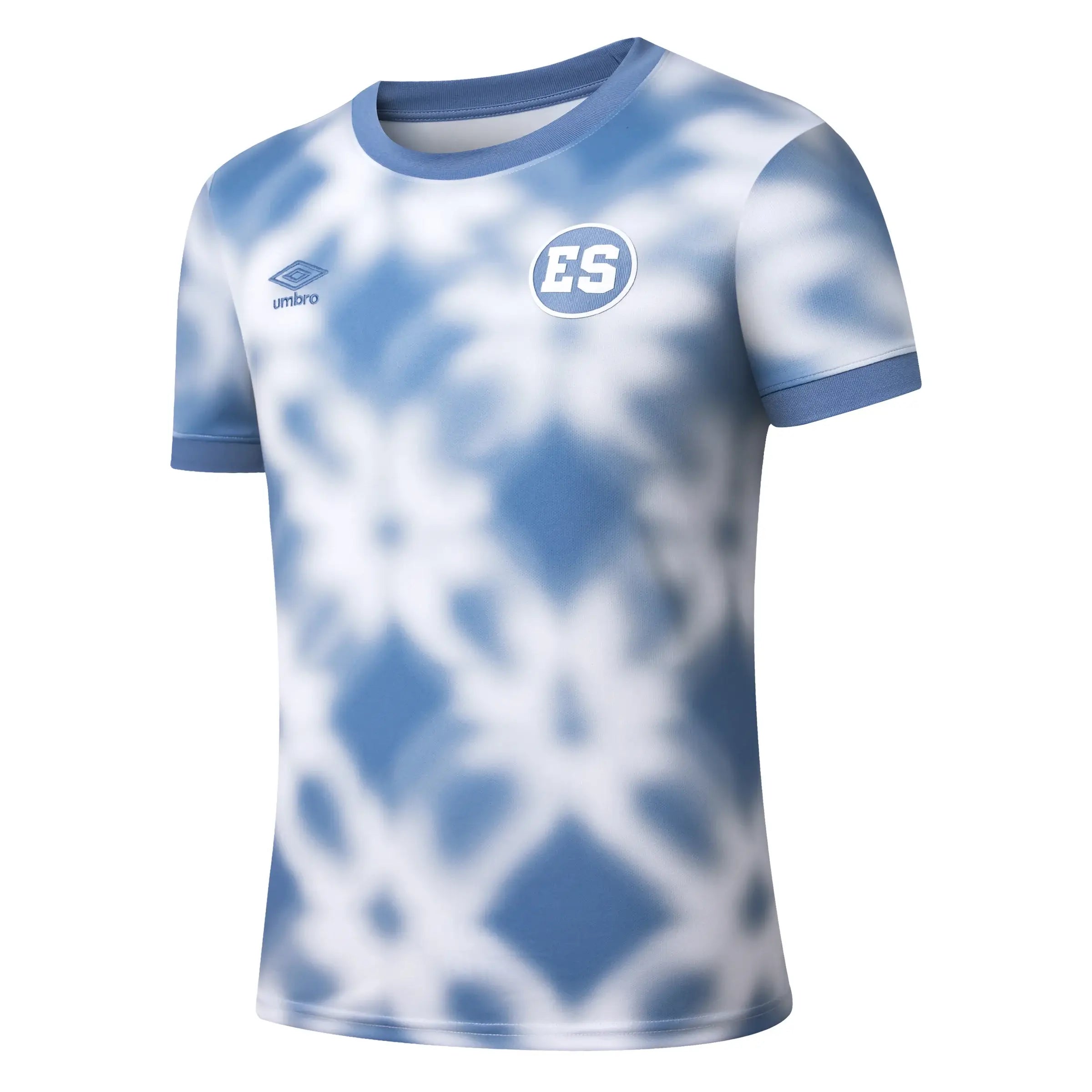 Umbro 2025-26 El Salvador Men's Pre-Match Soccer Jersey Blue (Front)