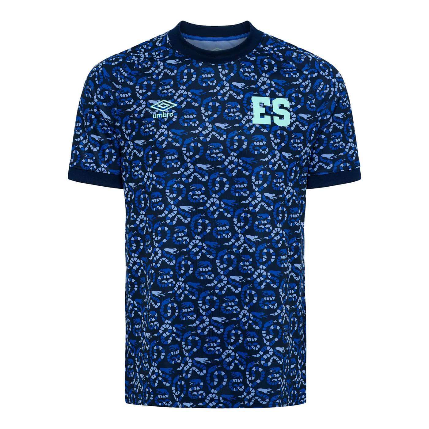 Umbro 2026-27 El Salvador Men's Pre-Match Soccer Jersey (Front)
