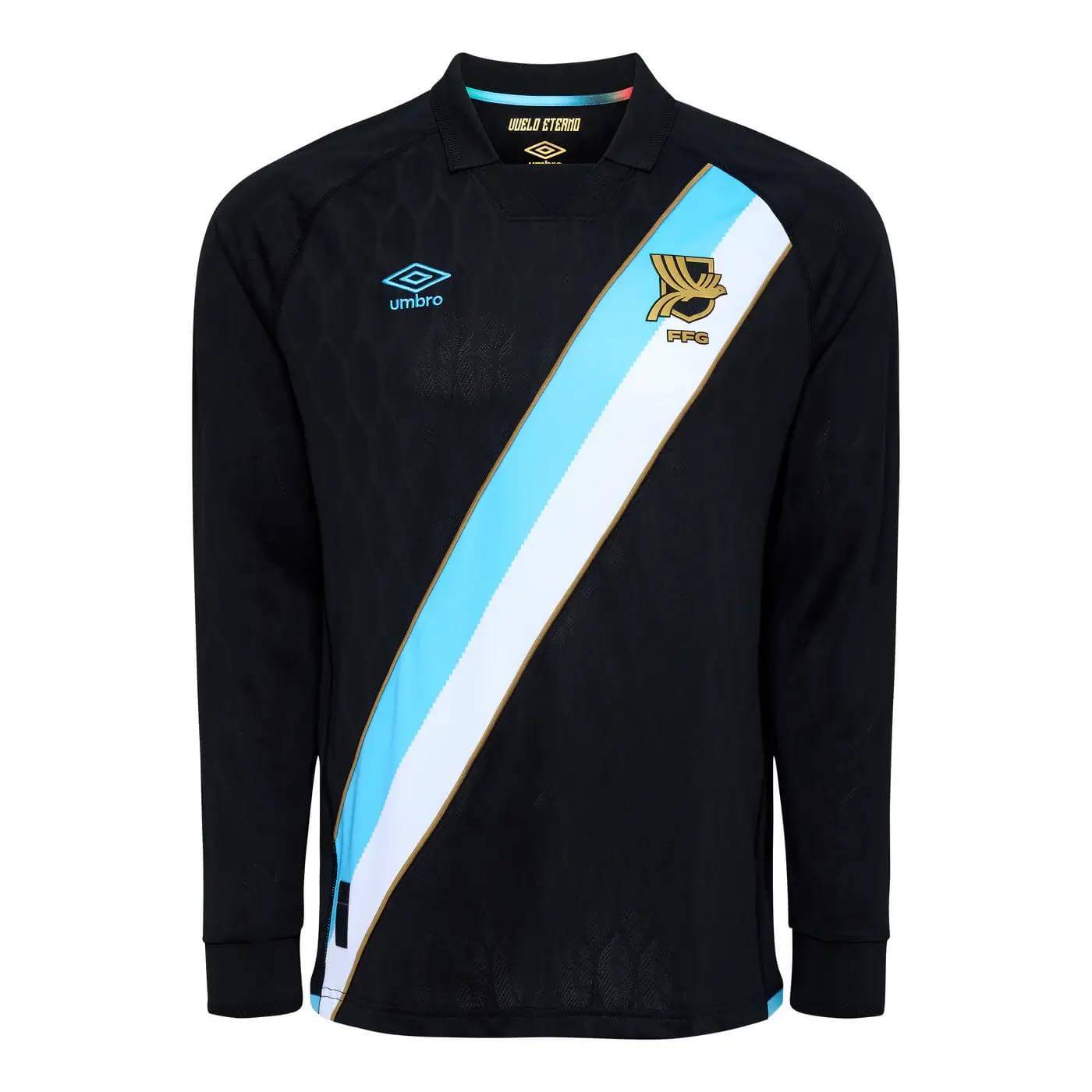 Umbro 2026-27 Guatemala Men's Authentic Away Long-Sleeve Soccer Jersey (Front)