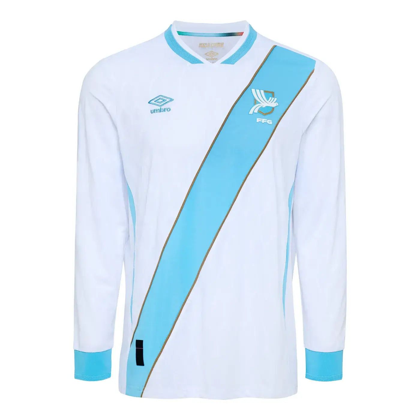 Umbro 2026-27 Guatemala Men's Authentic Home Long-Sleeve Soccer Jersey (Front)