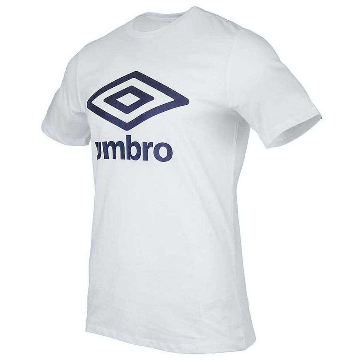 Umbro Diamond Ultra Tee White-Navy (Front)
