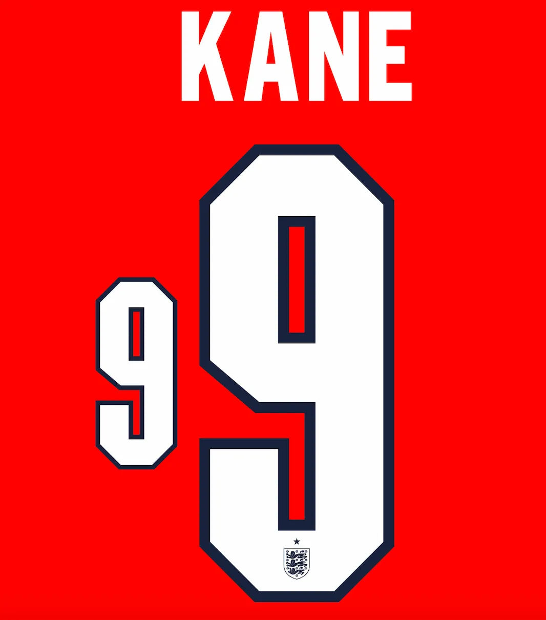 England 2026- Away KANE #9 Official Name Set