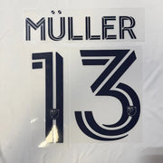 Vancover 2025-Home Mueller #13 Jersey Name Set