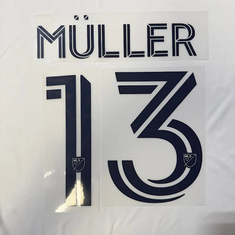 Vancover 2025-Home Mueller #13 Jersey Name Set