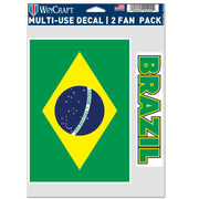 Wincraft Brazil Flag Multi-Use Decal (5.5"x7.75") (Front)