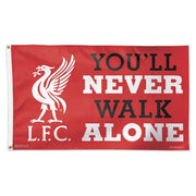 Wincraft Liverpool "You'll Never Walk Alone" Deluxe Flag (3'x5') (Front)