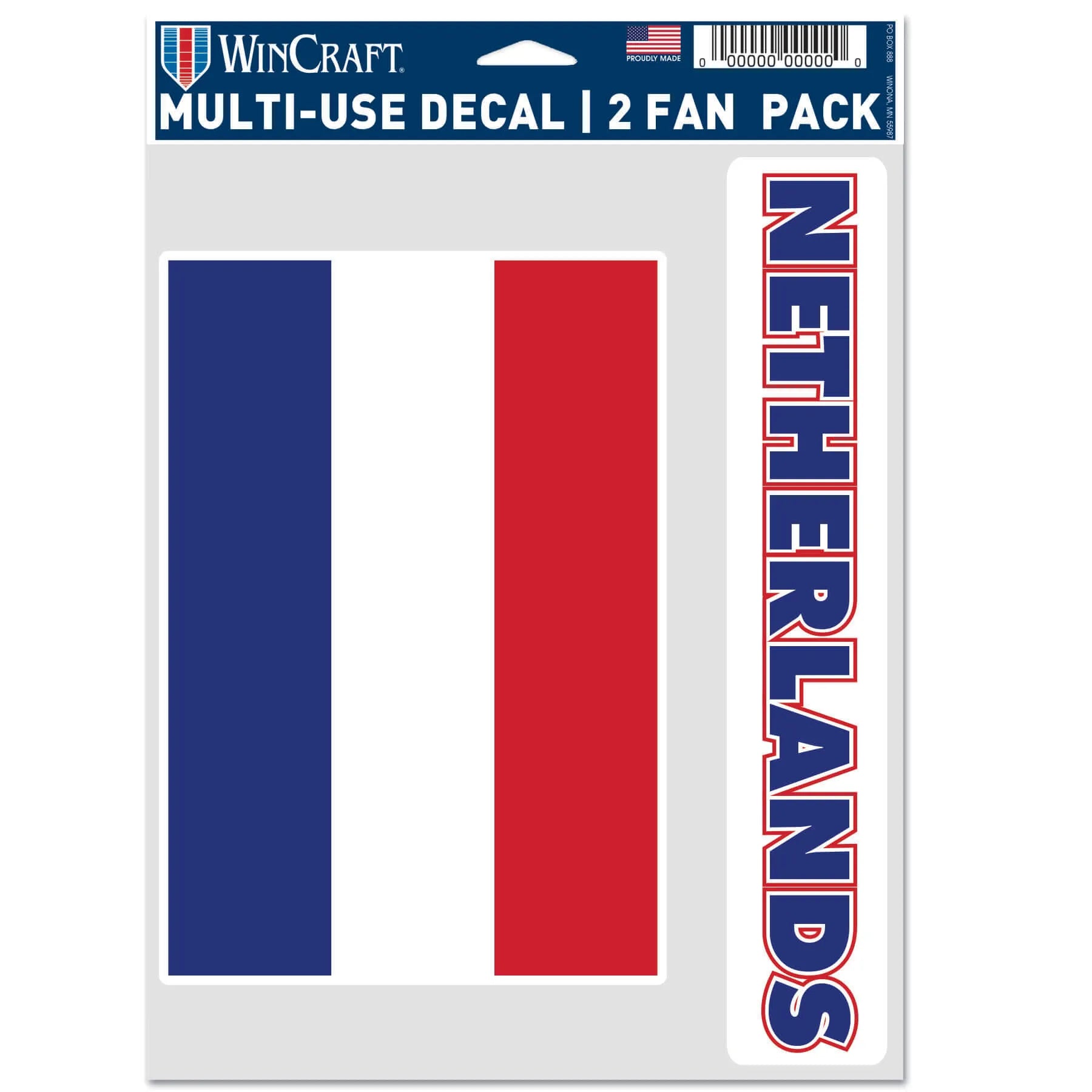 Wincraft Netherlands Flag Multi-Use Decal (5.5"x7.75") (Front)