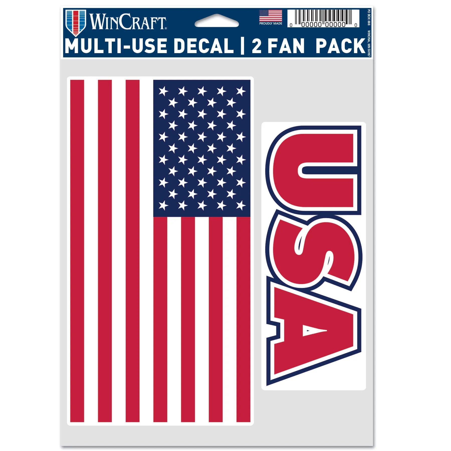 Wincraft USA Flag Multi-Use Decal (5.5"x7.75") (Front)