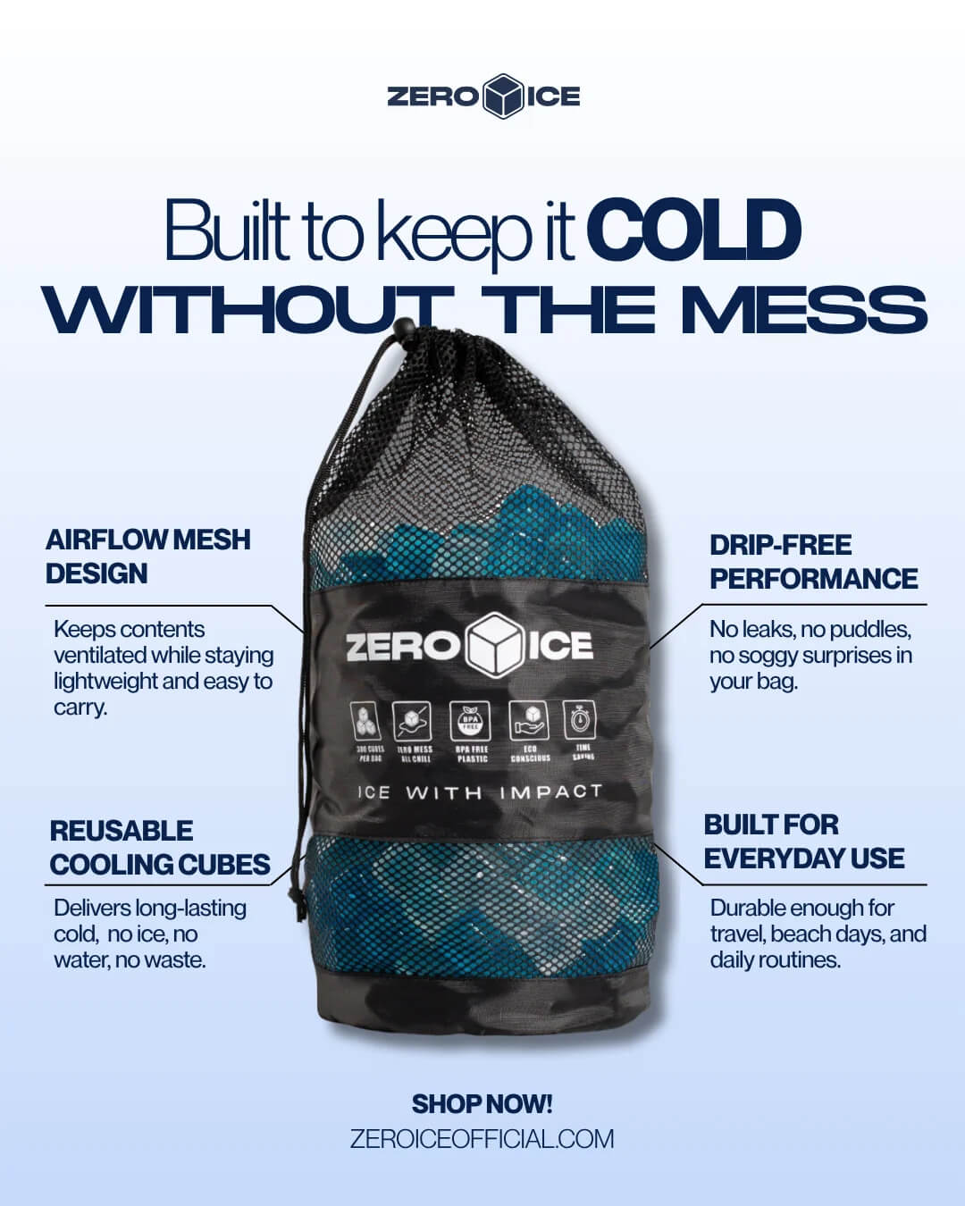 Zero Ice Reusable Cubes (Features 1)