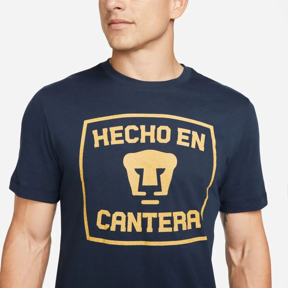 Nike 2021-22 Pumas Voice Tee - Navy-Gold (Detail 1)