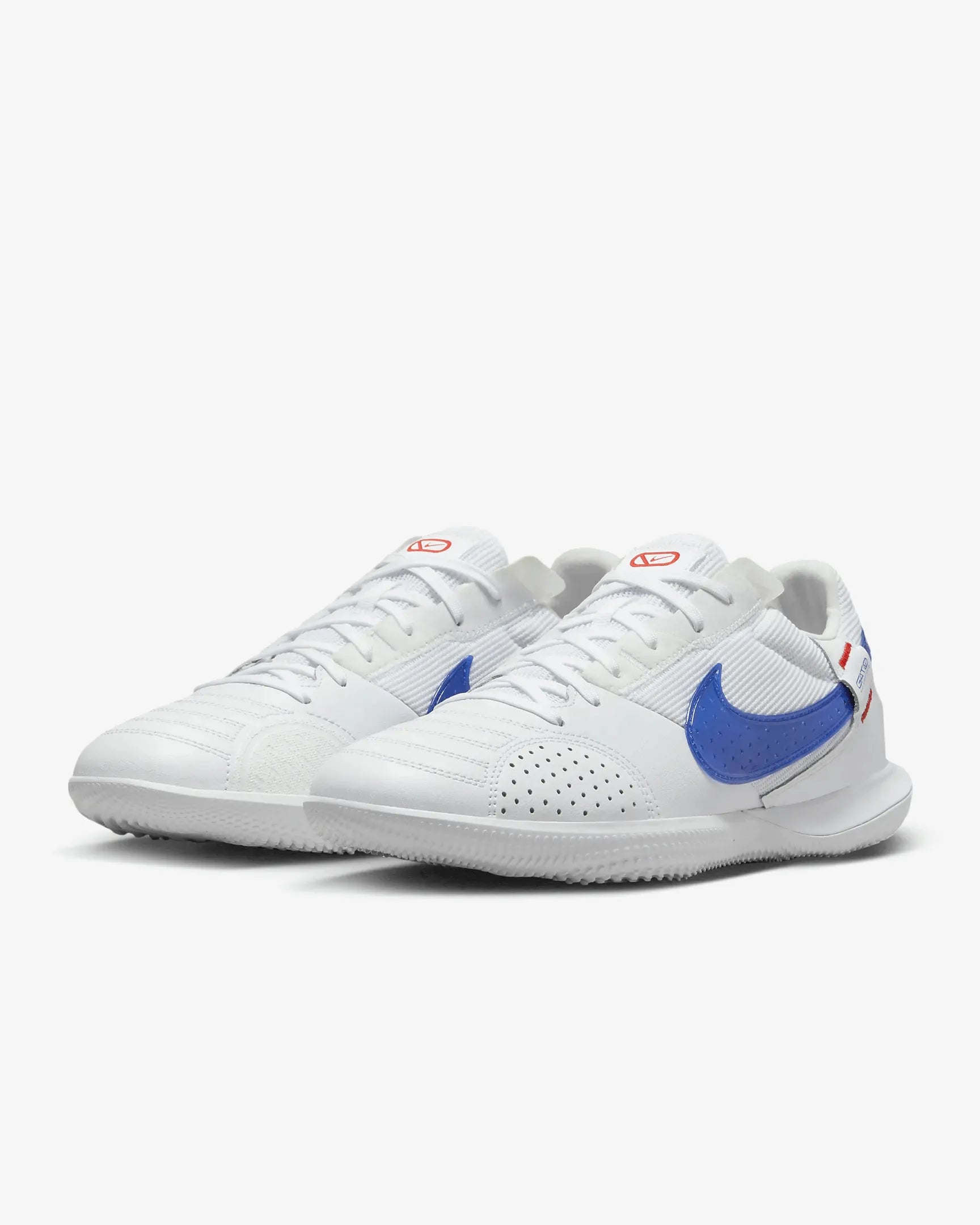 Nike Streetgato France Indoor - White-Game Royal (Pair - Diagonal)