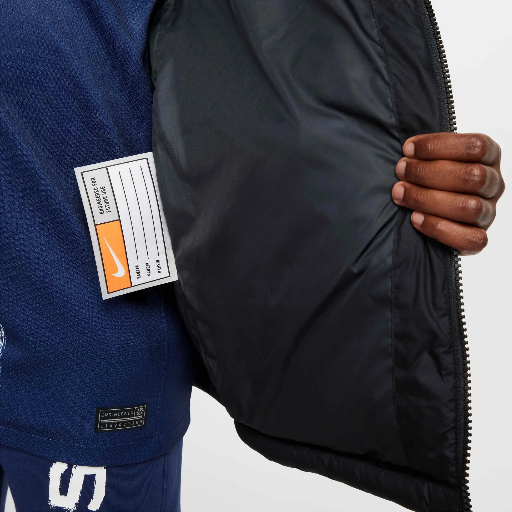 Nike 2024-25 PSG Youth Synthetic-Fill Hooded Jacket (Detail 6)