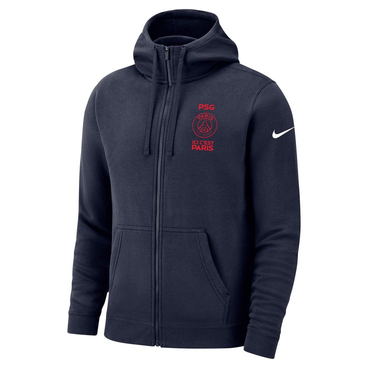 Nike 2023-24 PSG Men's Club FZ Hoodie