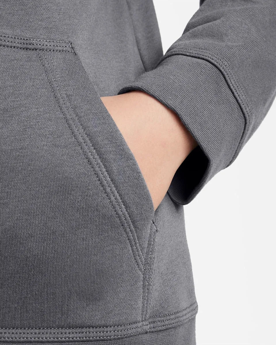 Nike 2022 PSG Youth FZ NSW Club Hoodie - Grey-Red (Detail 3)