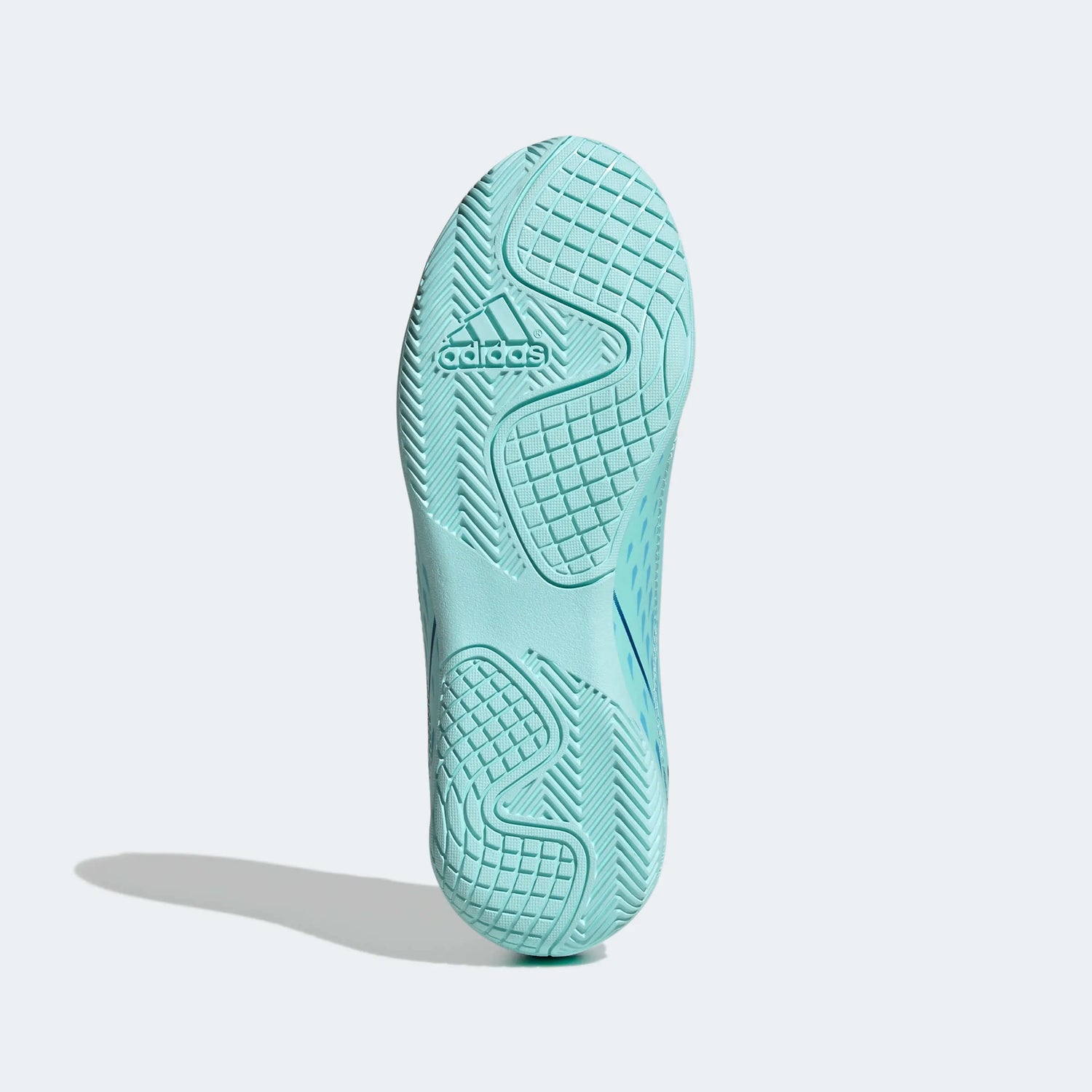 adidas Kids X Speedportal.4 Indoor J - Aqua-Blue-Yellow (Bottom)