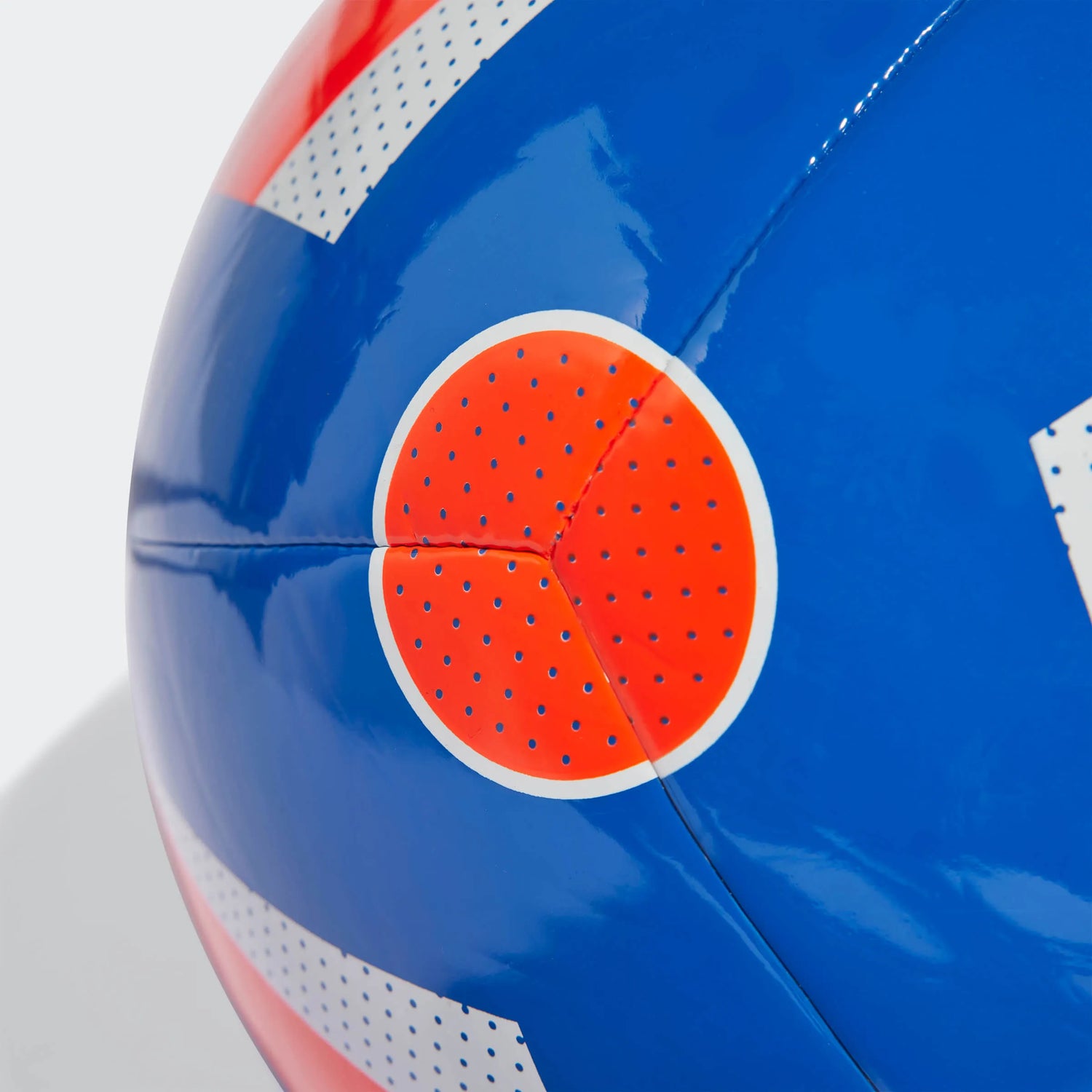 adidas Euro 24 Fussballliebe Replica Club Ball Glow Blue / Solar Red / White (Detail 2)