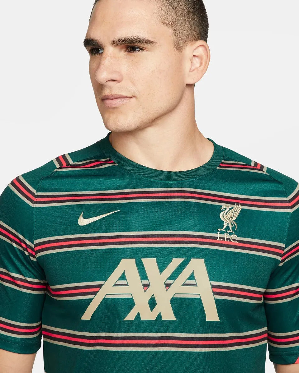 Nike 2022 Liverpool DF Top SS PM - Atomic Teal-Mystic Stone (Detail 1)