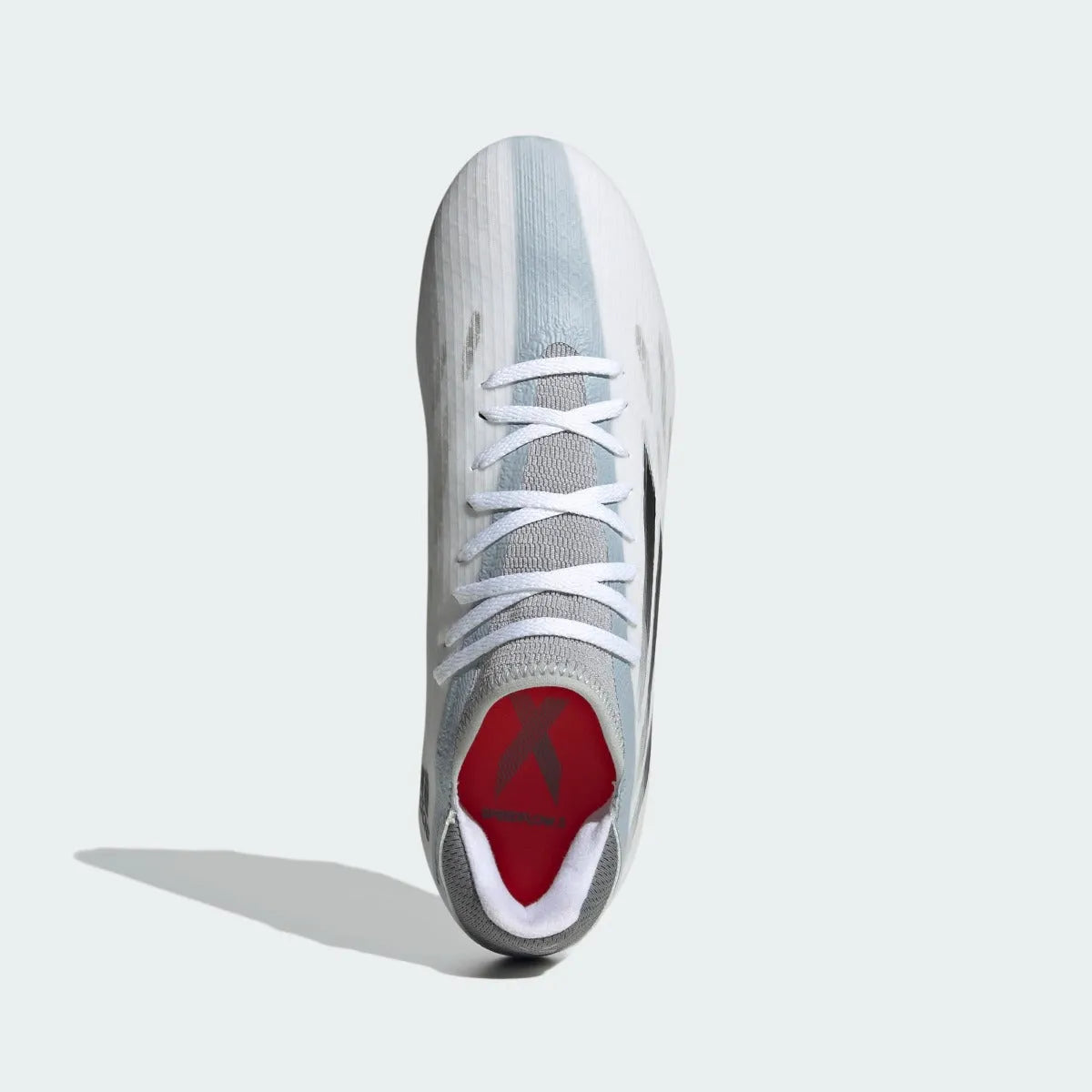 Adidas X Speedflow .3 FG - White-Iron Metallic (Top)